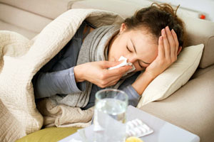 Una persona convaleciente con Gripe A