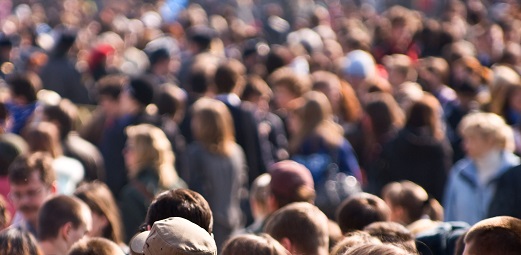 Multitud de gente que pueden producir ansiedad