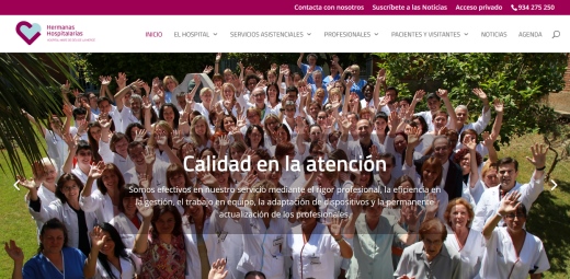 portada de la web hospital mare de deu creadores de la app para mejorar