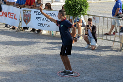Otro jugador en otro campeonato de Petanca