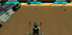 Otro fotograma del video de Slalom el videojuego