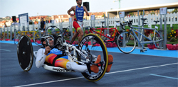 Una competición de Paratriatlón