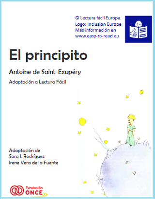 Portada del ibro EL principito en Lectura Fácil