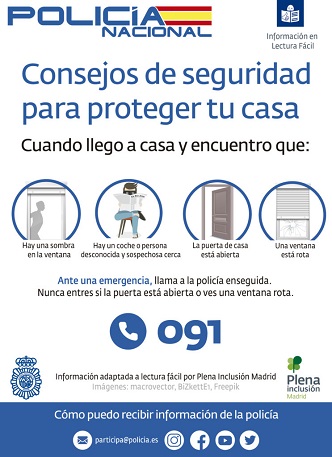 Portada de la Guía de Consejos de seguridad para proteger tu casa – Policía Nacional