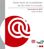 Portada del informe de Accesibilidad sitios Web municipales 2010