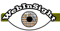 Logotipo con el dibujo de un ojo y el titular Webinsight, del producto de apoyo Webanywhere