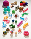 Equipo completo del Kit Sensorial Táctil con todos los elementos para tocar, para discapacidad visual
