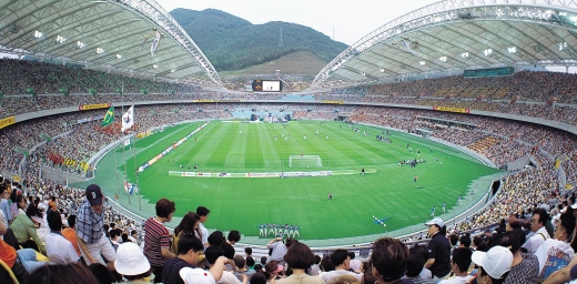 vista de un campo de fútbol
