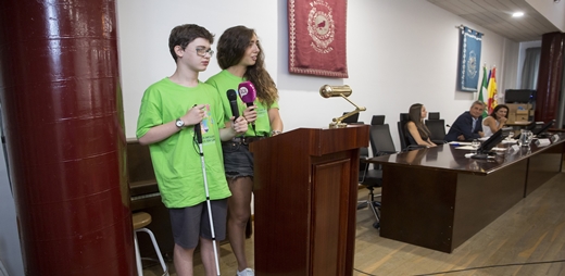 Imagen de los alumnos del Programa Campus Inclusivos en la Universidad de Málaga