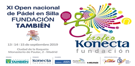Cartel del trofeo de pádel en silla
