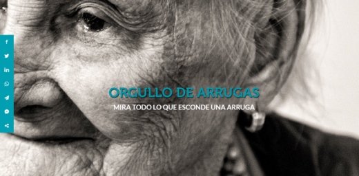 día personas mayores, web de grandes amigos, orgullo de arrugas, imagen de mujer mayor cara en primer plano