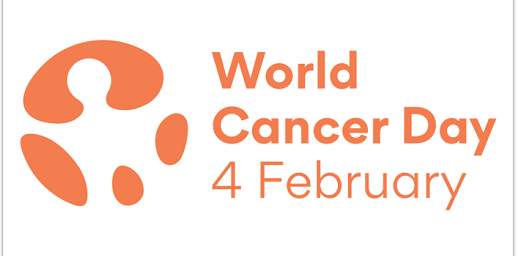 cartel día mundial contra el cáncer 4 febrero en inglés