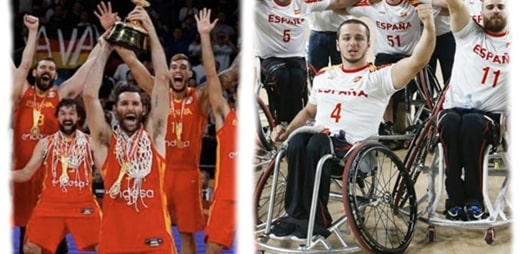 Rudy Fernández y Daniel, participantes de los diálogos paralímpicos