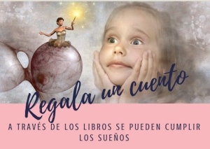 niña viendo un hada "regala un cuento"