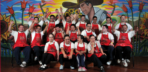 alumnos de escuela de arte down en México, down 2019