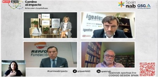 Un momento de la reunión de Fundación ONCE en el marco SpainNab