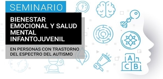 Banner deI Seminario sobre Bienestar emocional y salud mental infantojuvenil en el TEA
