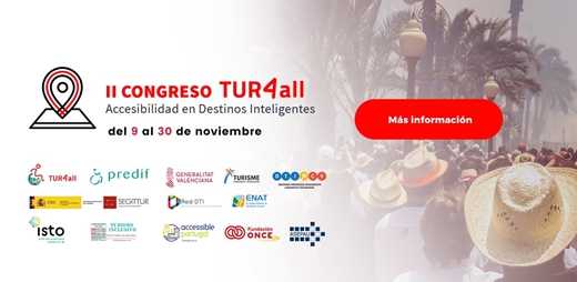 Banner del II Congreso TUR4all junto a PREDIF