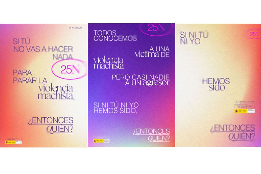 Cártel de la campaña ¿Entonces quién?