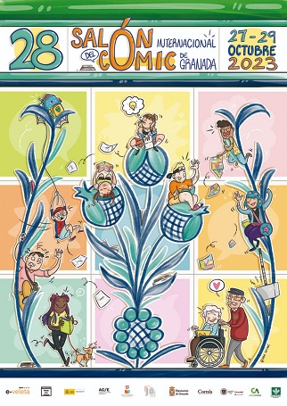 Cartel del 28º Salón Internacional del Cómic de Granada