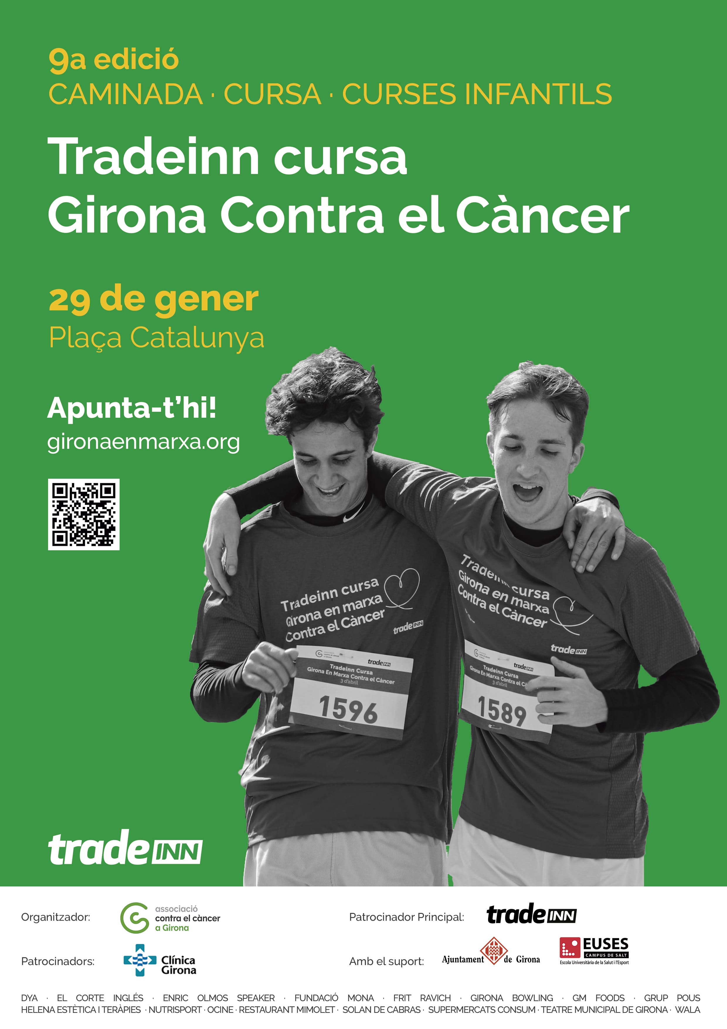 Cártel Carrera contra el cáncer 'Tradeinn Cursa'