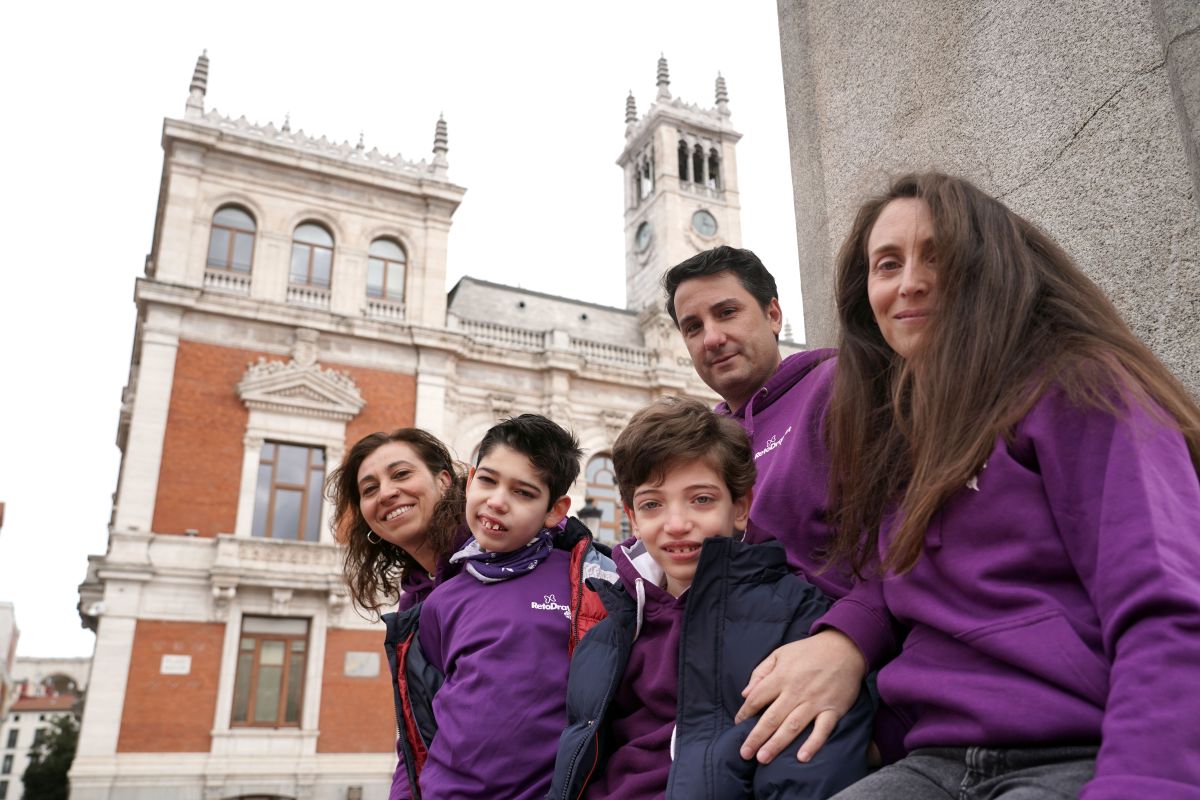 Alonso y Nicolás con sus familias