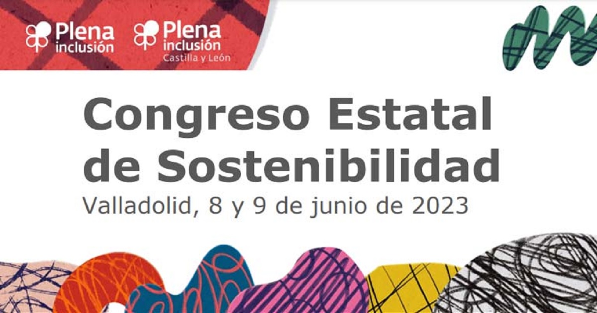 Banner del Congreso Estatal de Sostenibilidad de Plena inclusión