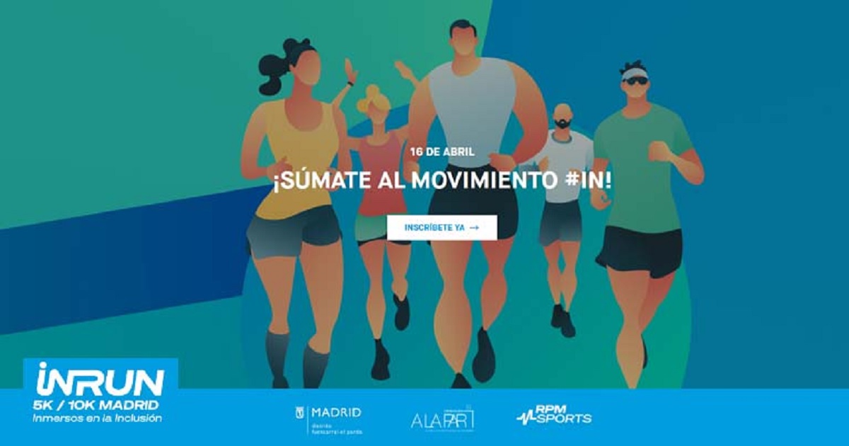 Banner de la Carrera solidaria INRun de la Fundación A LA PAR