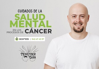 Banner de la charla: Cuidados de la salud mental en los procesos de cáncer