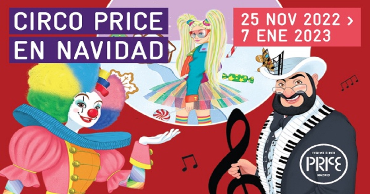 Cartel de la producción Circo Price en Navidad: Los mundos de Price