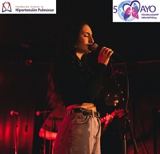 Banner del Concierto Solidario por el Día Mundial de la Hipertensión Pulmonar - FCHP, con la cantante Elena Hidalgo