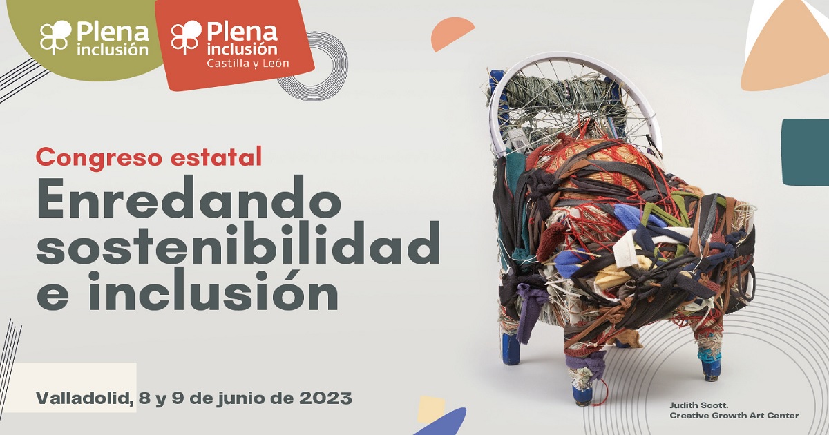 Banner del Congreso Estatal «Enredando sostenibilidad e inclusión» de Plena inclusión Castilla y León