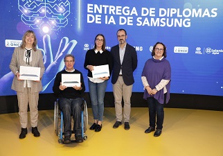 Los galardonados de la primera edición de Samsung Innovation Campus en Inteligencia Artificial para alumnos con discapacidad