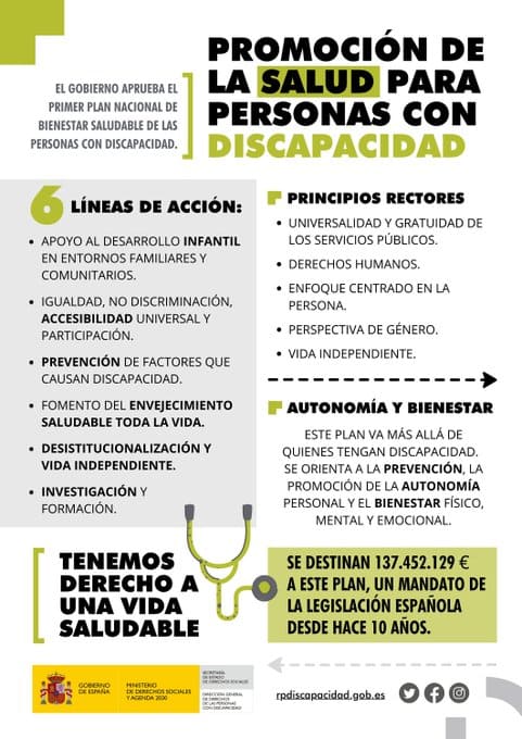 Promoción de salud para las personas con discapacidad