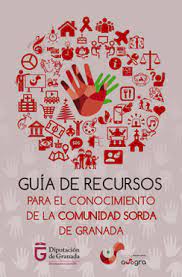 Portada de la Guía de recursos para el conocimiento de la comunidad sorda de Granada
