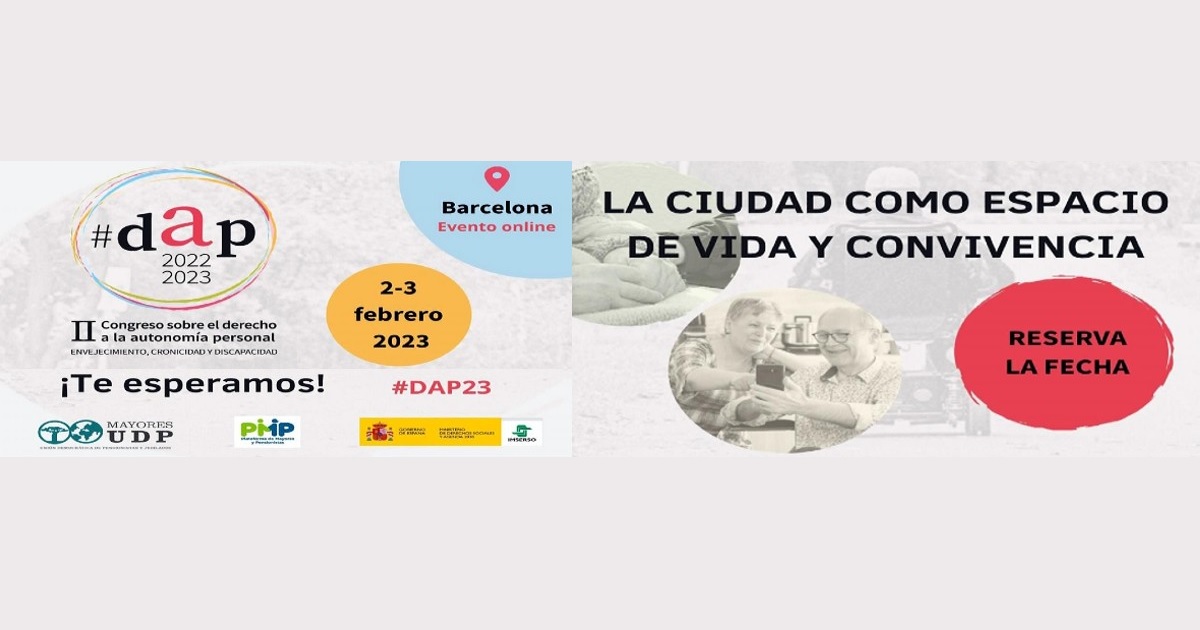 Banner del II Congreso sobre el Derecho a la Autonomía Personal, envejecimiento, cronicidad y discapacidad