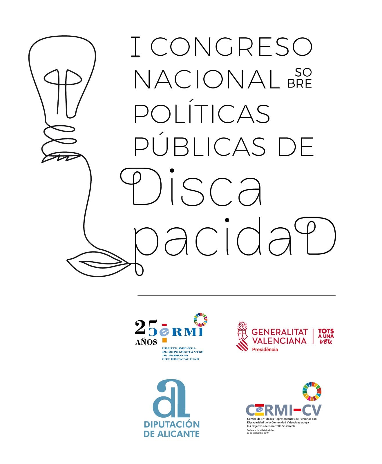 Cártel I Congreso Nacional políticas públicas de discapacidad