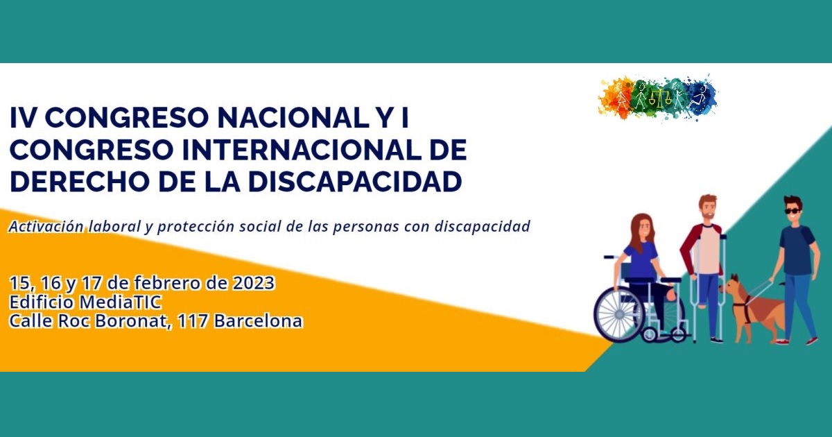 Banner del IV Congreso Nacional y I Congreso Internacional de Derecho de la Discapacidad