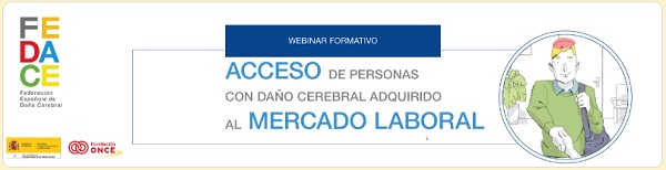 Banner de la Masterclass "Acceso de personas con Daño Cerebral Adquirido al mercado laboral"
