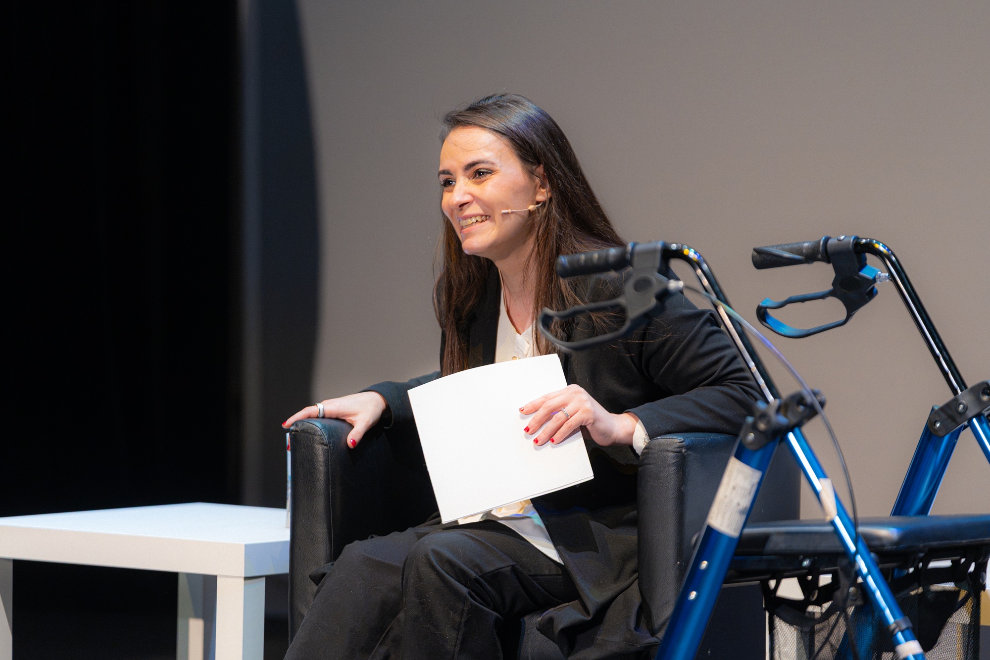 Myriam Fernandez, presentadora de las jornadas de accesibilidad