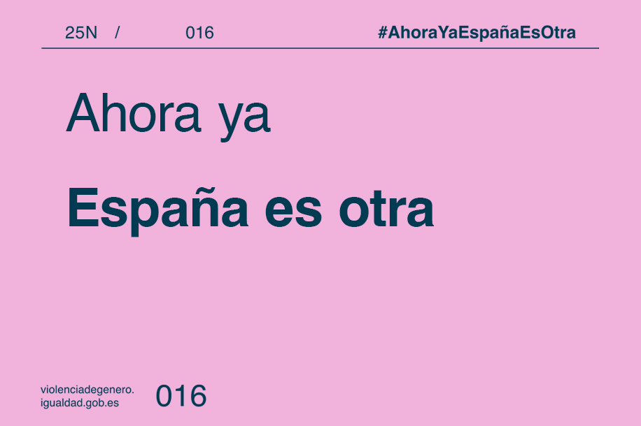 campaña Ähora ya España es otra¨ del Ministerio de Igualdad