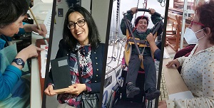 Nanda Bello, Verónica Aguiar, Fernanda Arrojo y Paula Pereiro, personas usuarias de entidades ASPACE Galicia