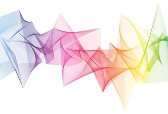 Figuras geométricas de diferentes colores. Innovación