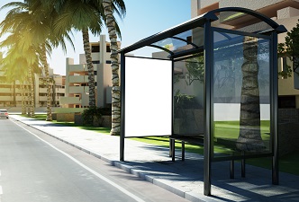 Para de autobuses innaccesible de accesibilidad