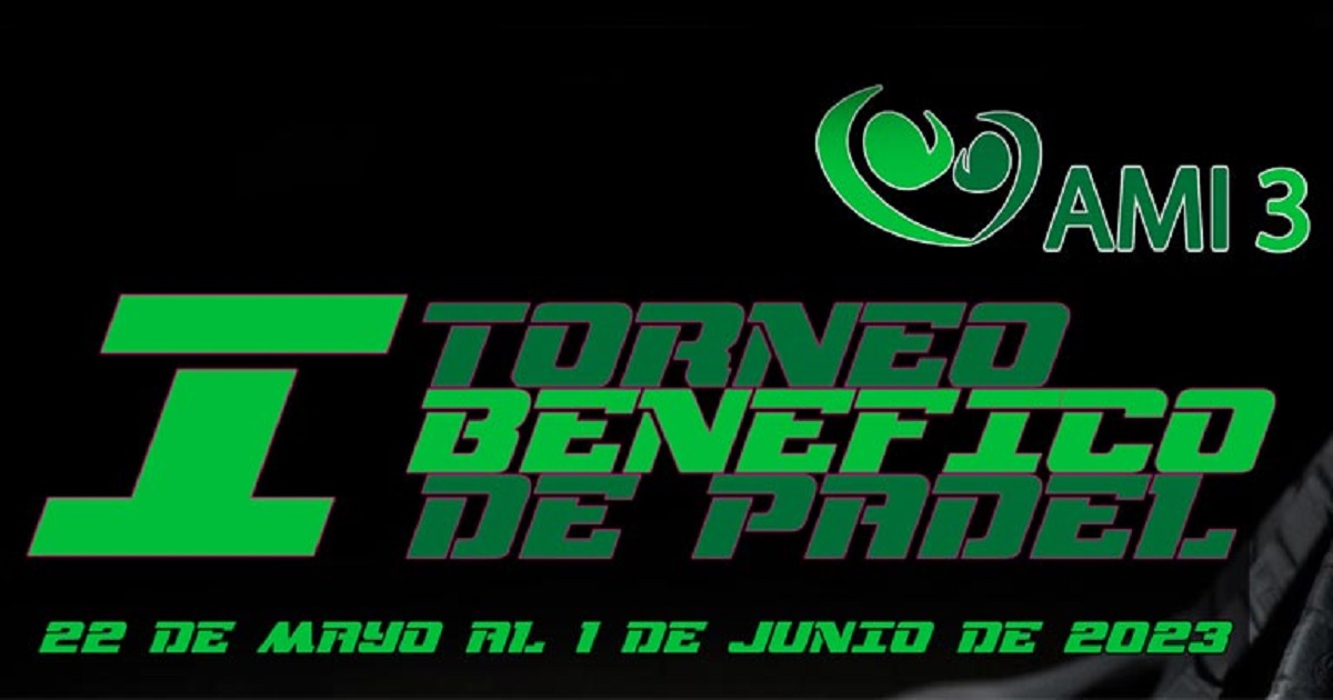 Banner del Torneo solidario de Pádel Ami3