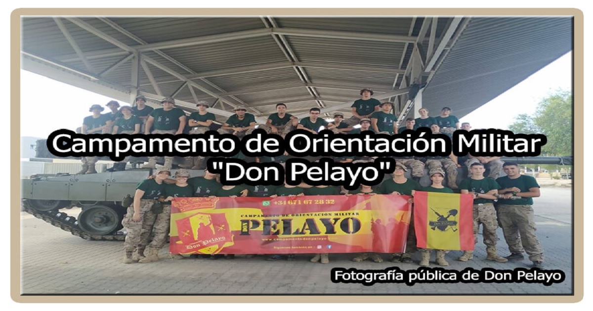 Banner del Campamento de orientación militar Don Pelayo