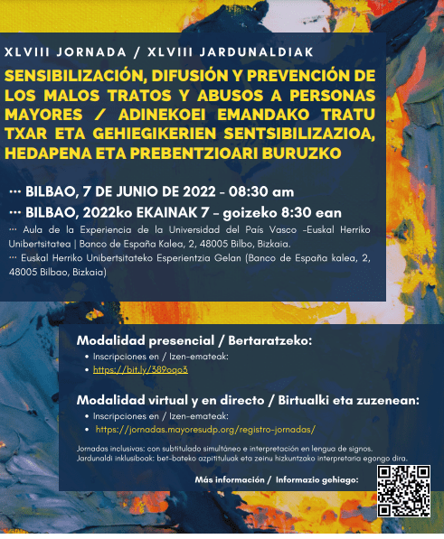 Cartel de las Jornadas de sensibilización, difusión y prevención