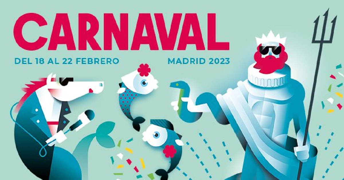 Cartel del Carnaval accesible 2023 del Ayuntamiento de Madrid (Fuente: Ayuntamiento de Madrid)