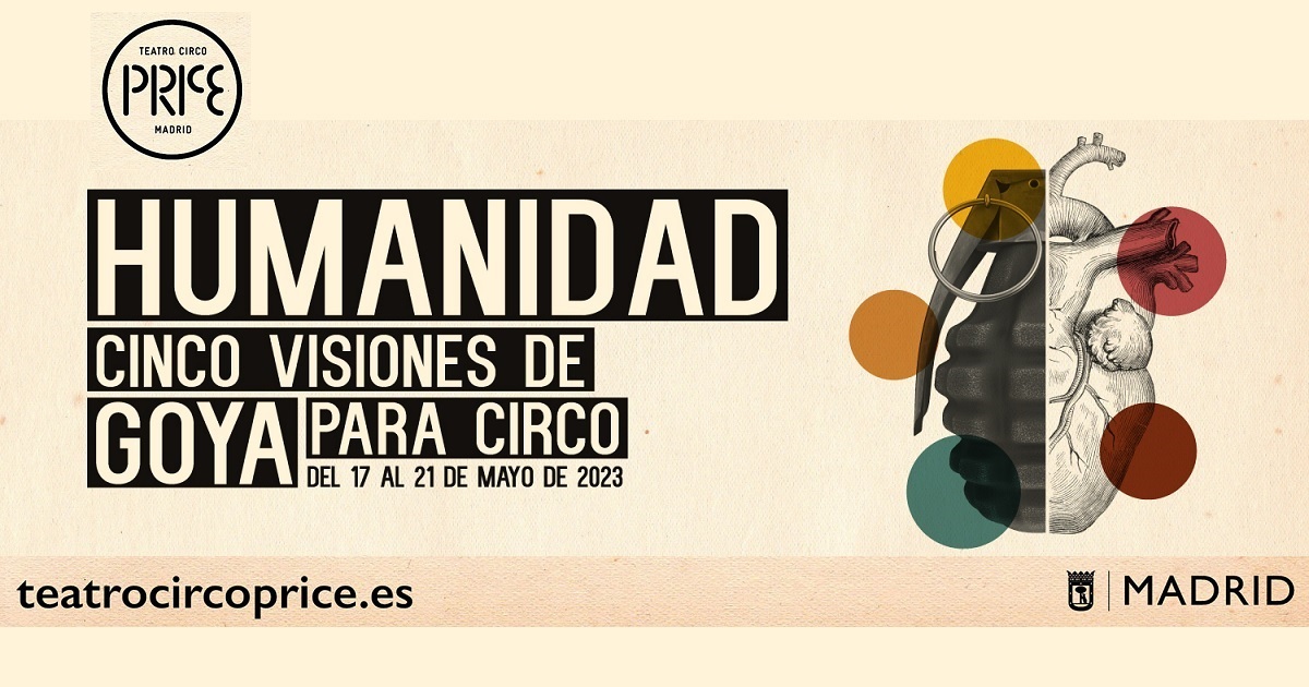 Cartel de la obra accesible HUMANIDAD del Teatro Circo Price