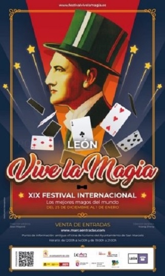 Cartel del XIX Festival Internacional 'León Vive la Magia'